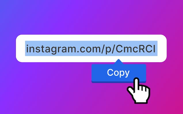 Copy Instagram URL step